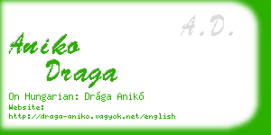 aniko draga business card